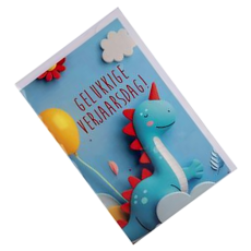 Afrikaans - Birthday Greeting Card & Envelope, Boy